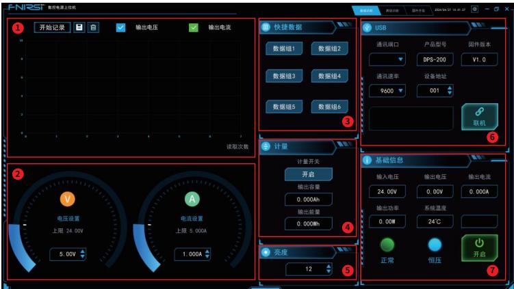 上位机基础功能，来自官方说明书